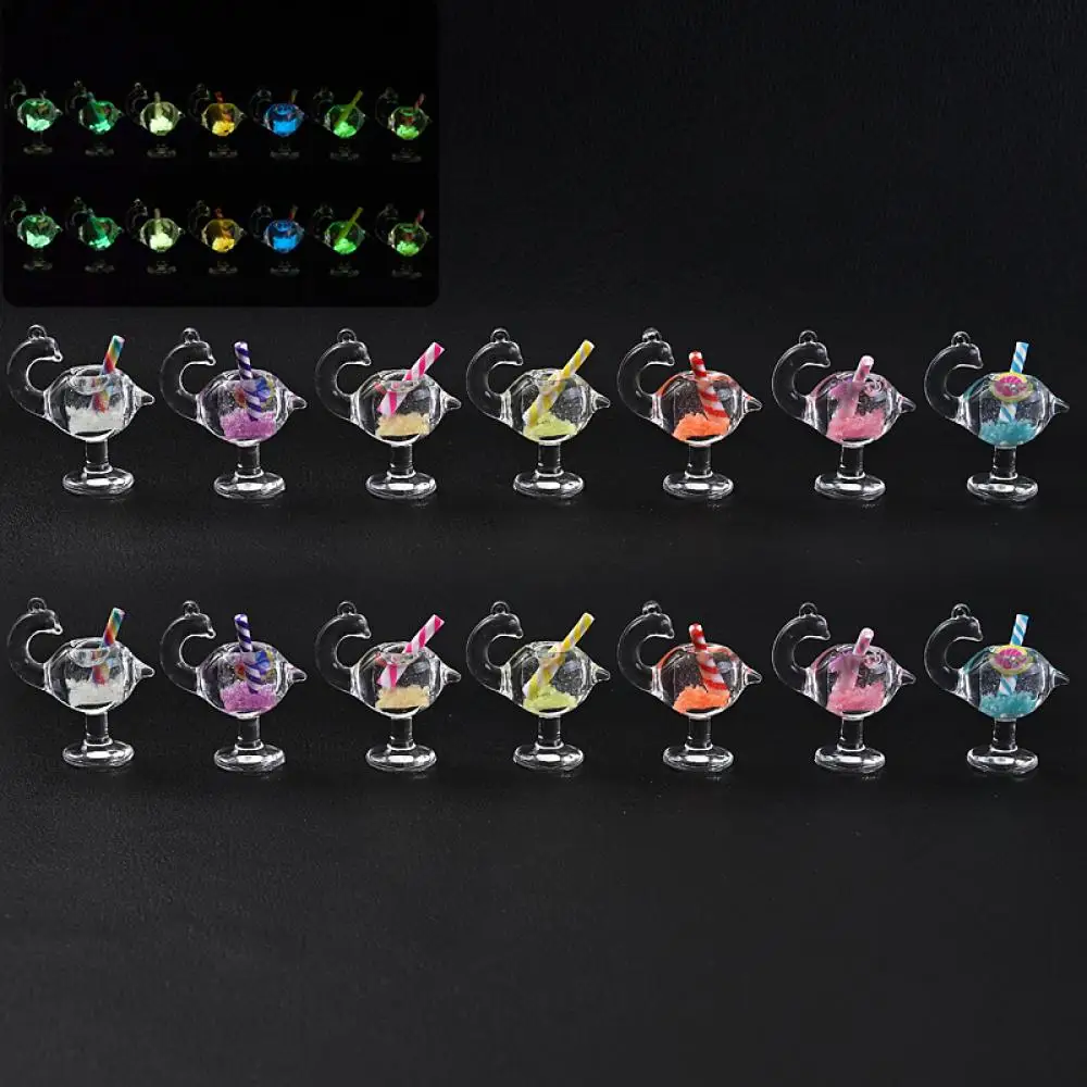 10 шт., декоративные подвески в виде бутылки из смолы, 14 х29 мм