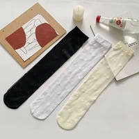 knee socks kawaii dot japanese woman clothes transparent harajuku slim cute lolita jk long silk socks womens underwear