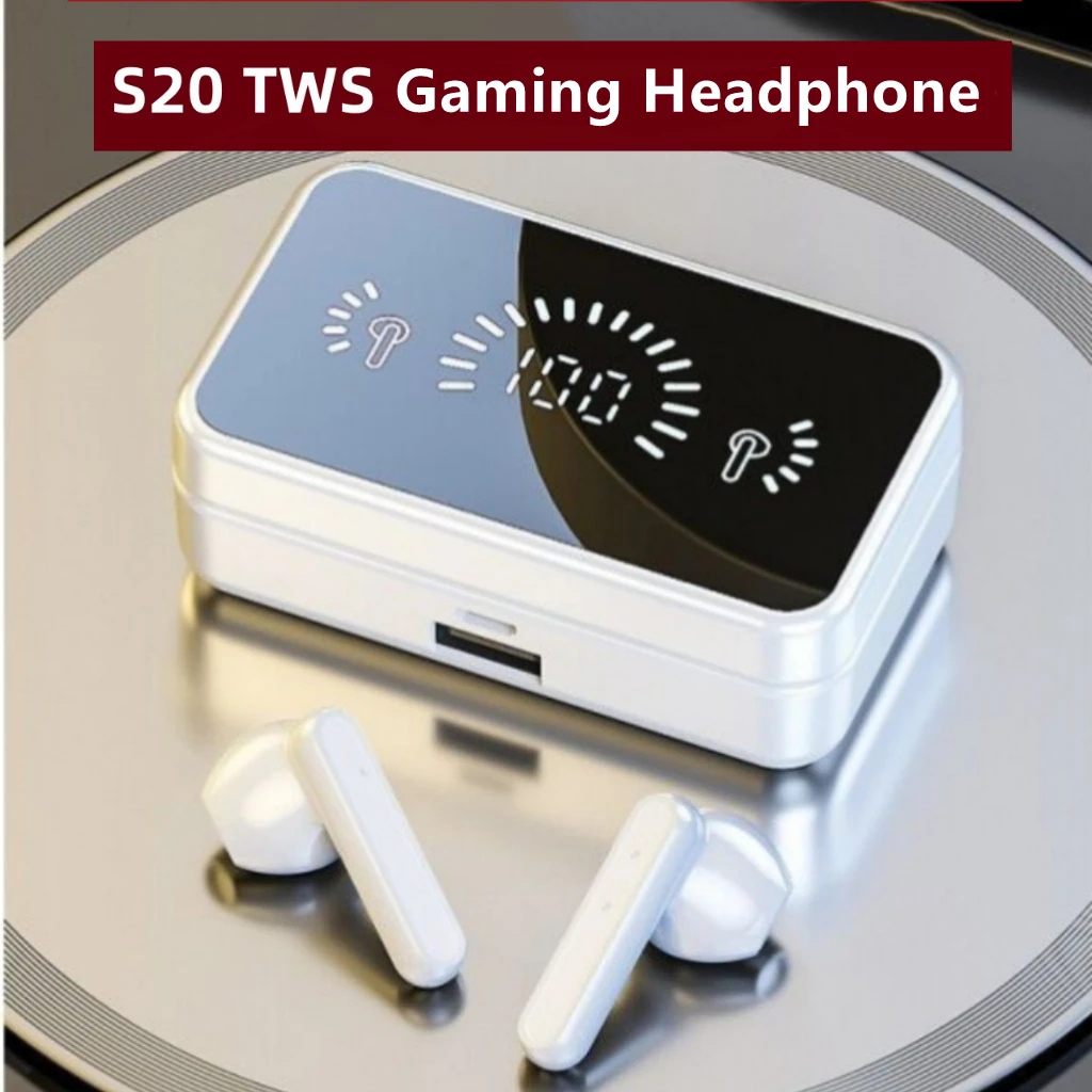 TWS-наушники S20 с поддержкой Bluetooth 5,1 и зарядным футляром
