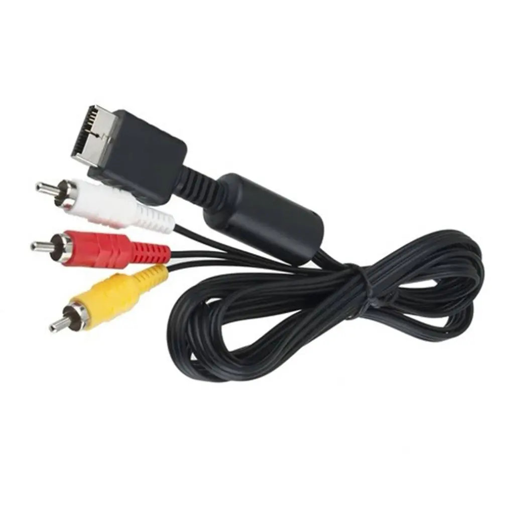 

NEWCE Audio Video Cord Wire S-video Av Cable Composite S-video Rca Av 2in1 for PS2 for PS3 for Playstation 2 3 Console Sony ONLE