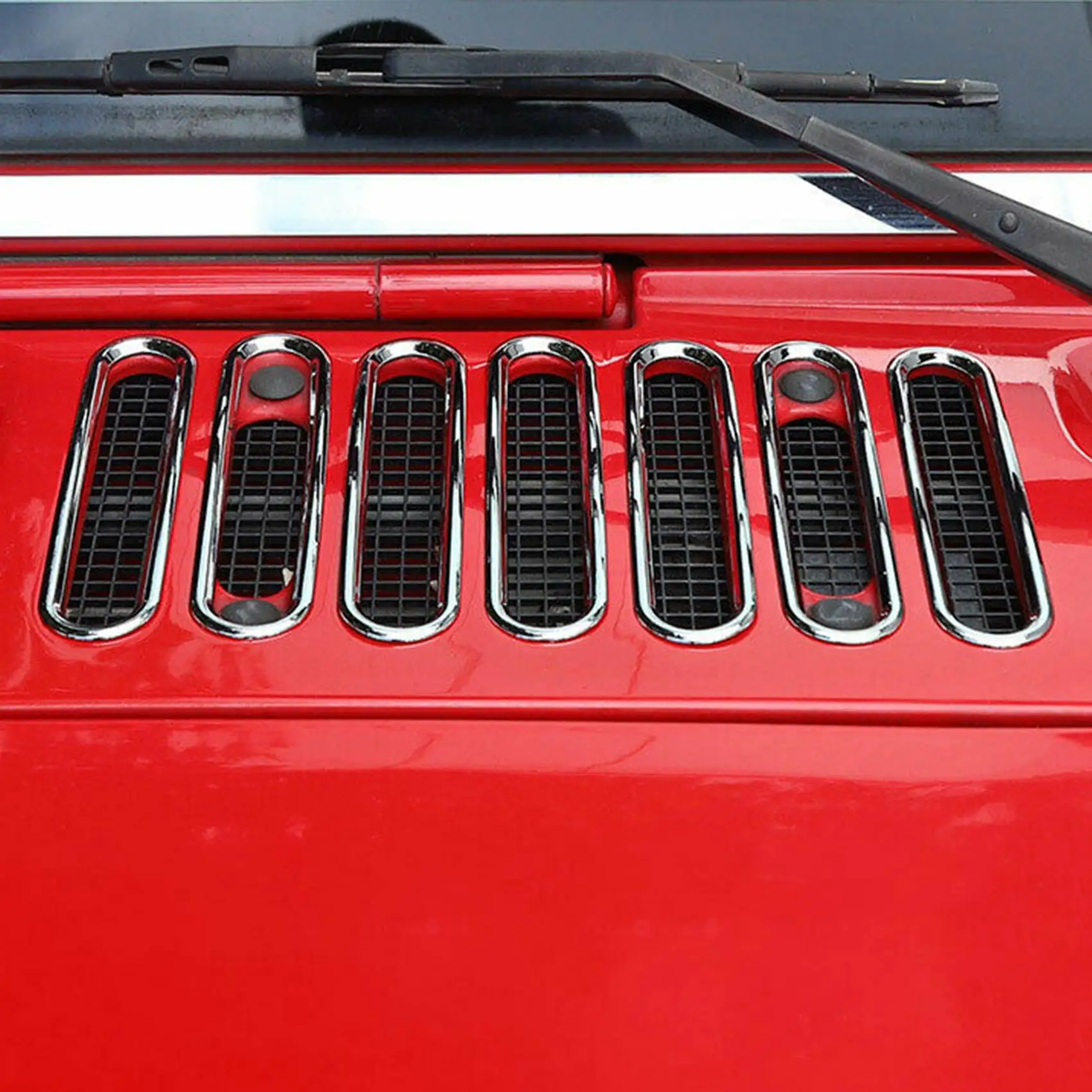 7 шт. серебряный капот воздухозаборник впускное отверстие декоративная крышка