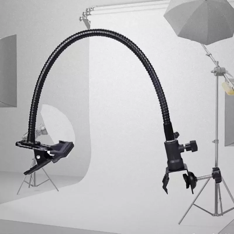 Studio Light Stand Background Holder C Clamp Clip Flex Arm Reflector Light Stand  Camera Photo Studio Accessories