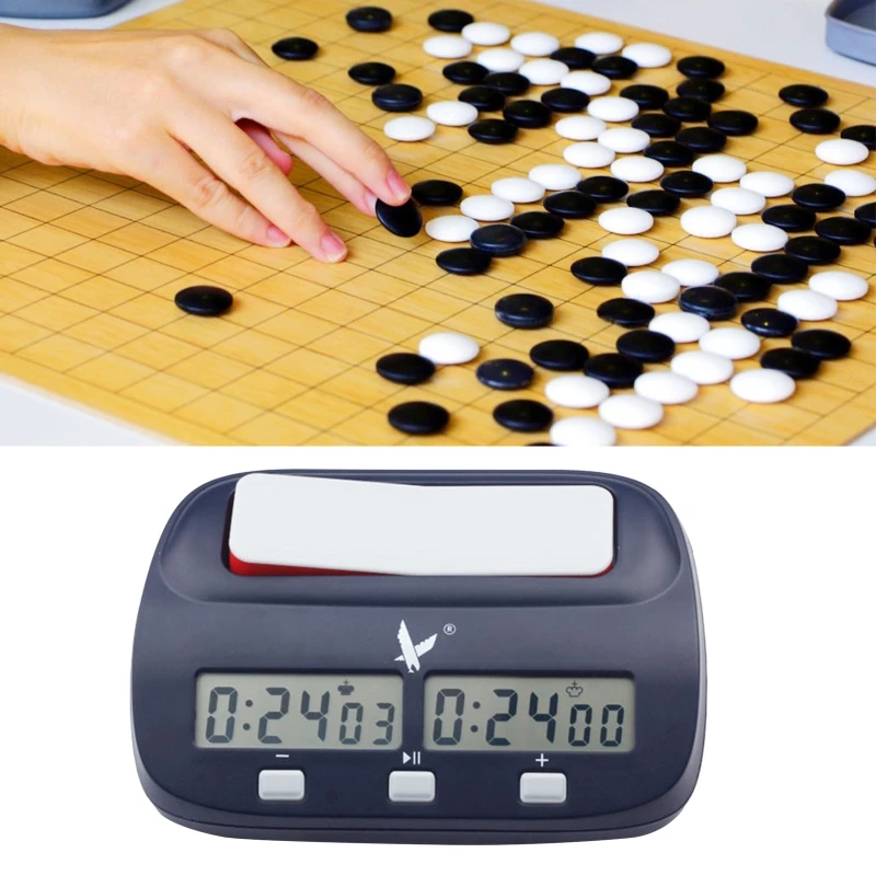 

Chess Clock Digital Timer, Professional Count Down Game Timer, with Bonus Delay Count Down up Alarm for Chess Board Game