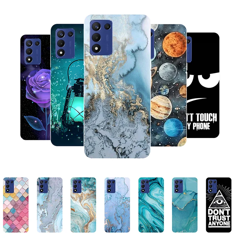 

For OPPO Realme Q3S Case Cover for RealmeQ3S RMX3461 RMX3463 Case Marble Soft Silicone Back Cover For Realme Q3S 5G Phone Case