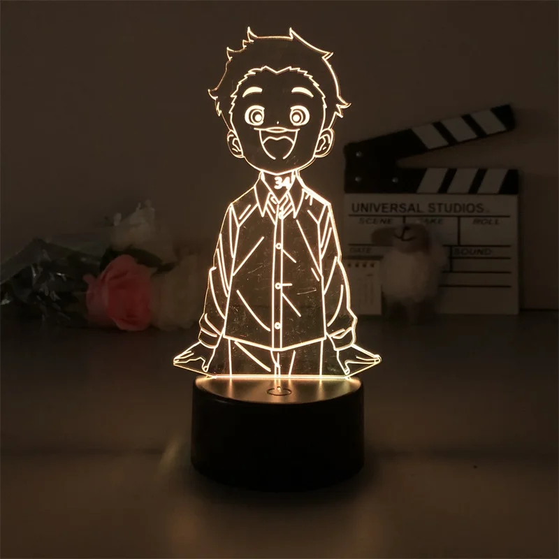 

3d Night Light The Promised Neverland Emma Anime Manga for Bedroom Decor Cute Birthday Color Gift LED Lamp Kid Love Present