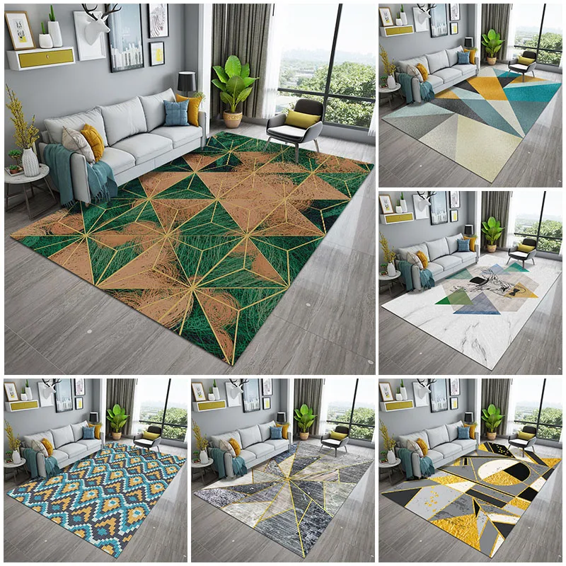 

Classical Nordic Geometric Living Room Carpet Soft Touch Super Absorbent Floor Mat Home Entrance Doormat