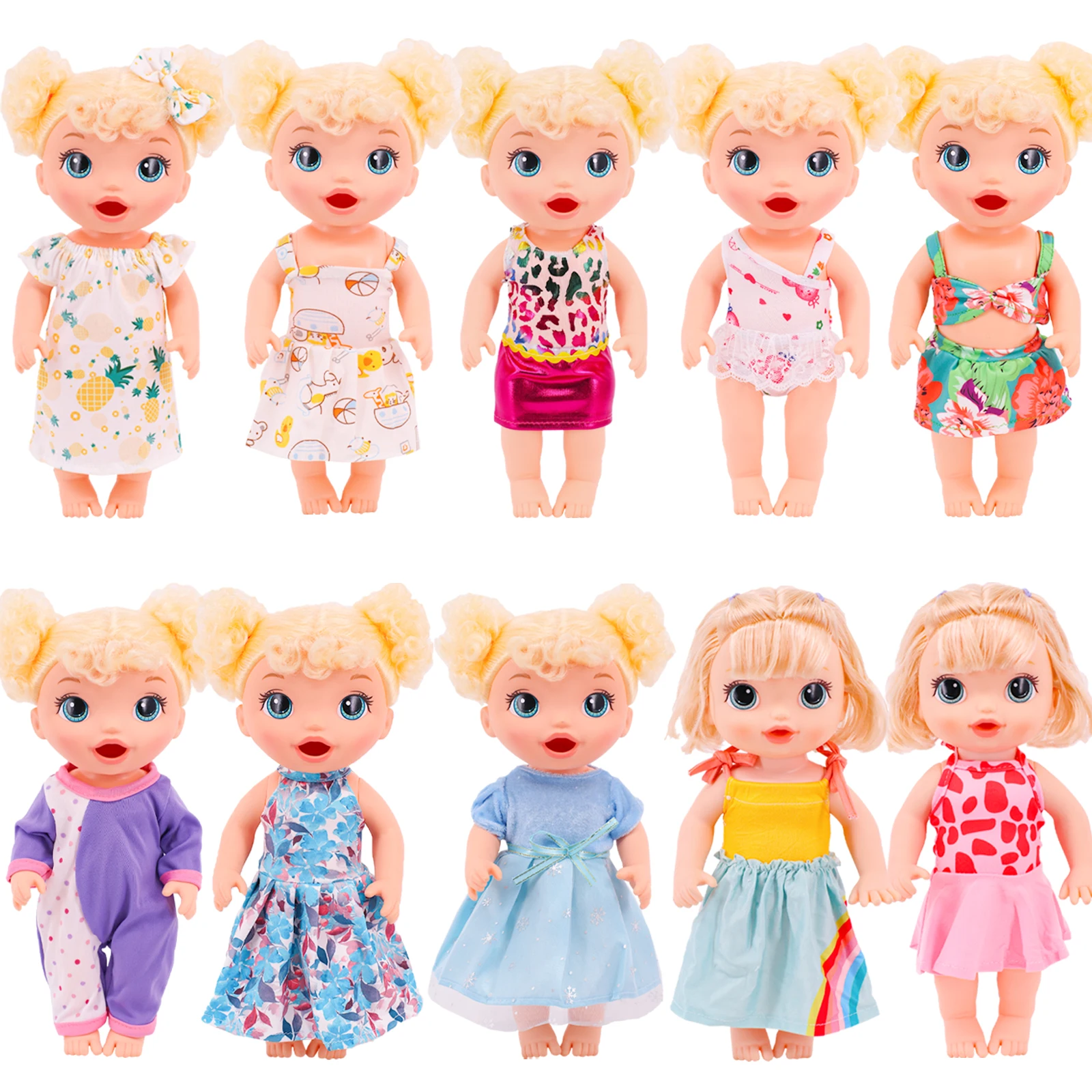 

Handmade Fashion Clothes For 12inch 30cm baby alive doll clothes High Quality Dress One-Piece Pajama Doll Accessories Girl Toy