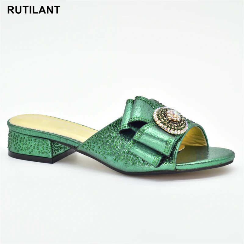 

New Arrival Wedding Shoes for Women Bride African Party Shoes Decorated with Appliques Luxery Shoes Women Low Heels Women Pumps