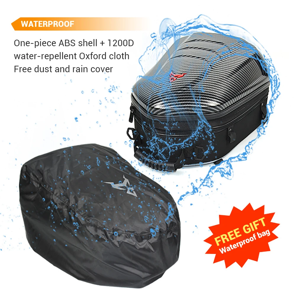 Мотоциклетная сумка большой емкости 47L водонепроницаемая Светоотражающая для