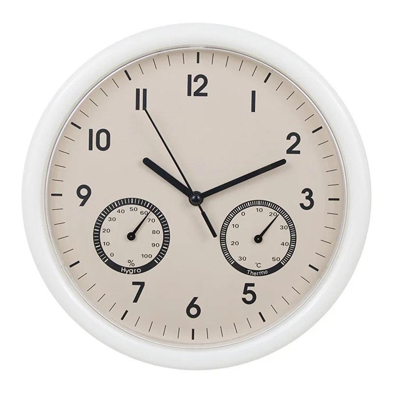 

High Quality Creative 10 Inches Wall Clock Automatic Thermometer Sound Quartz Wall Clock Horloge Murale Home Decor Living Room