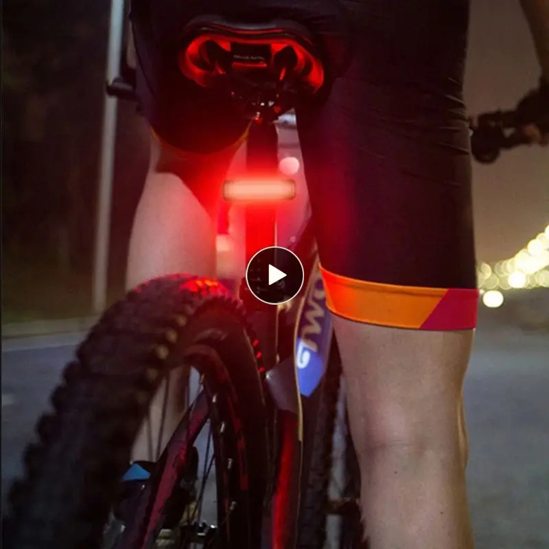 

2600mAh LED Taillight Motorcycle Bicycle USB Rechargeable Safety Warning Light Bike Rear Tail Light Light Flashlight For Bike