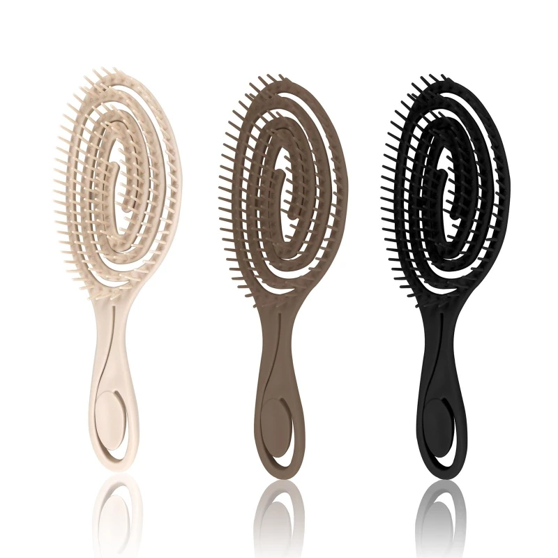 

Professional Vented Hair Brush Comb Anti-Static Relaxing Scalp Massage Wet Dry Hairs Combs Hairdressing Styling Tools for P8DD