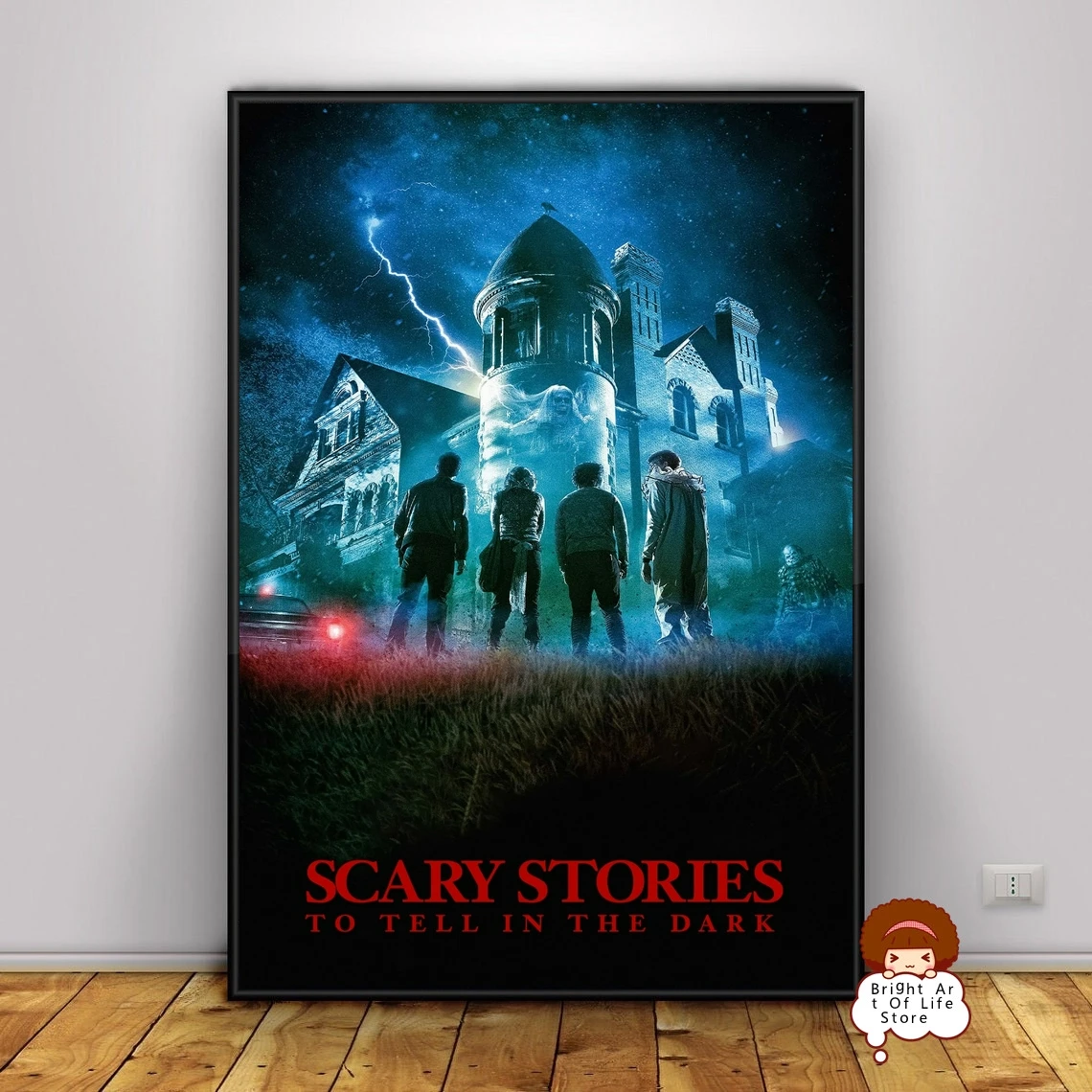 

Scary Stories to Tell in the Dark (2019) Classic Movie Poster Cover Photo Print Canvas Wall Art Home Decor (Unframed)
