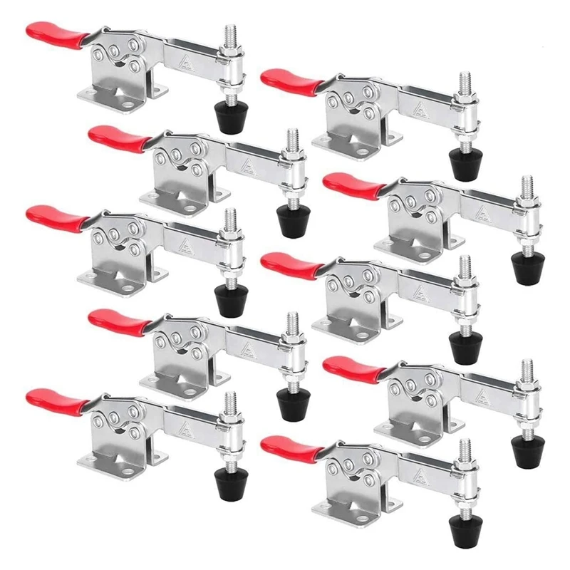 

10PCS Fixed Toggle Clip Anti-Slip Horizontal Heavy Duty Toggle Clip 220 Lb Quick Release Tool