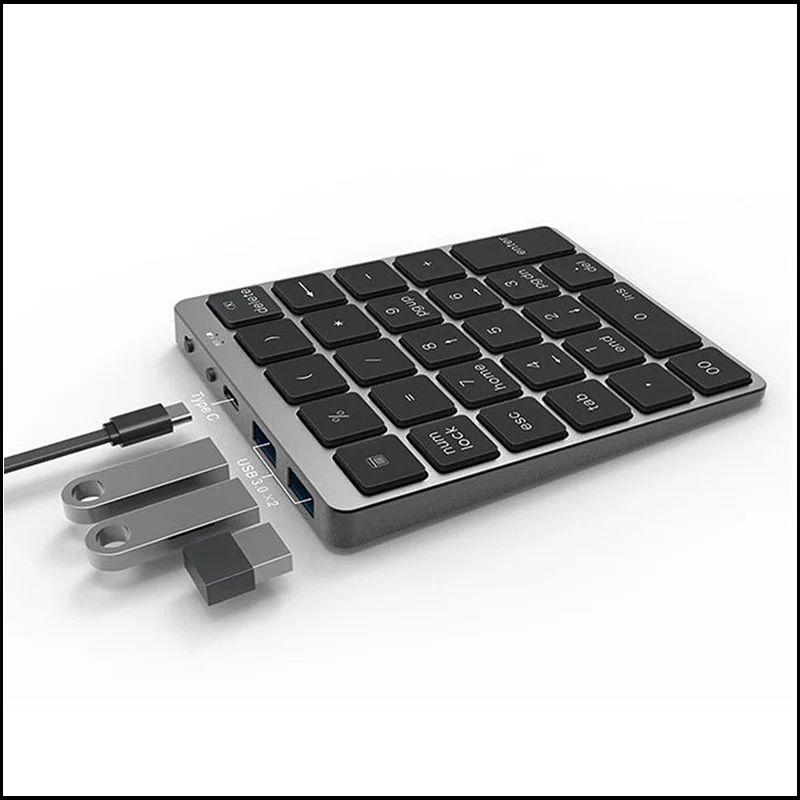 Цифровая Bluetooth-клавиатура с диагональю 3,0 дюйма, 28 клавиш