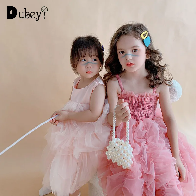 

Новинка, платье принцессы для девочек, элегантные юбки, плиссированные костюмы фонариков, летние детские костюмы на день рождения