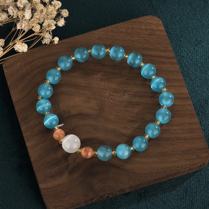 

Ethnic style crystal woven bracelet prosperous peach business bracelet business gift souvenirs