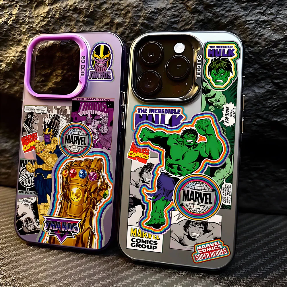 Super Hero Marvels Hulk Phone Case For Huawei P30 P40 Mate 30 40 Pro Nova 7 Honor 50 Lens Creative Border Shockproof Back Cover