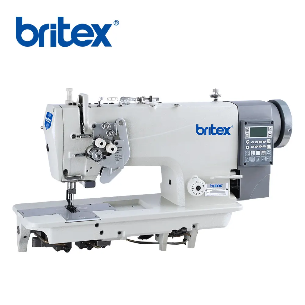 Фото Промышленная двухигольная швейная машина Britex BR-8451-D1 с прямым приводом, интегрированная, с раздельной иглой, по низкой цене №2