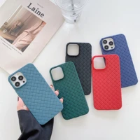 simple weaving pattern case for iphone 13 pro max 12 11 case ultra thin soft silicone cover for iphone xr xs x 6 7 8 plus se2020