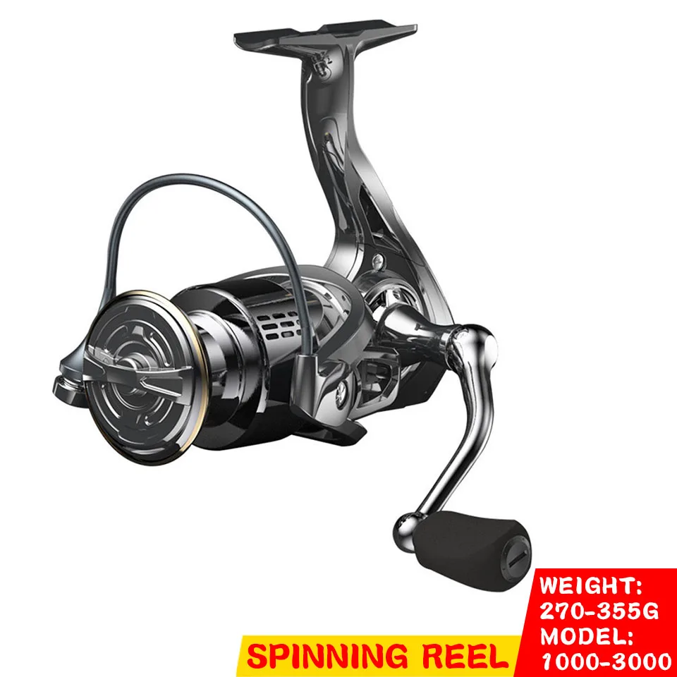 

Рыболовная катушка 1000-3000, цельнометаллическая катушка, максимальная нагрузка 10 кг, двойная ручка, легкое спиннинговое уличное рыболовное снасветильник жение