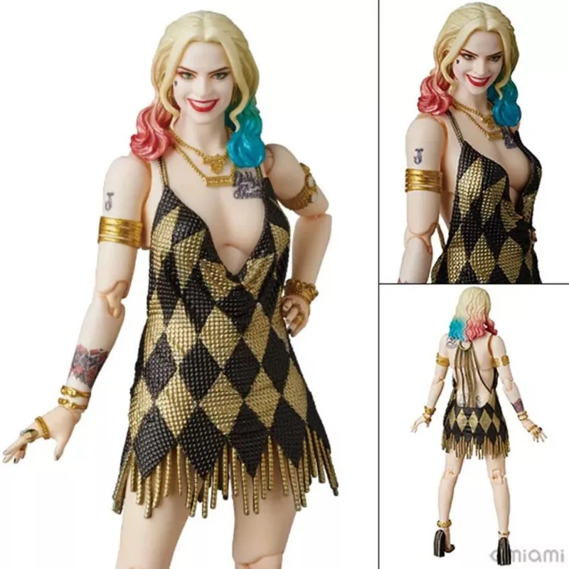 

15 см Maf 042 Harley Quinn шарнирные экшн-Фигурки Игрушки для девочек подарок для детей отряд самоубийц X