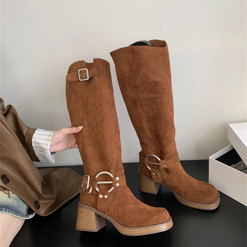 Женские армейские ботинки на платформе ZOOKERLIN винтажные модные повседневные