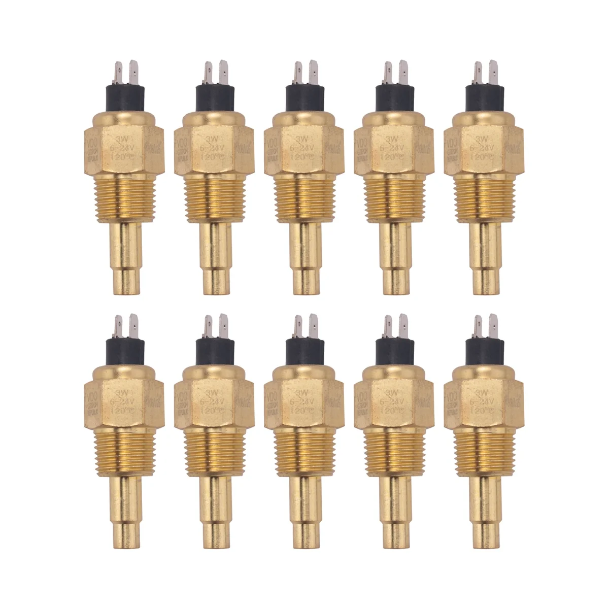 

10X Vdo 1/2 Npt 21mm Thread Engine Oil Temperature Sensor Water Temperature Sensor for Generator Set