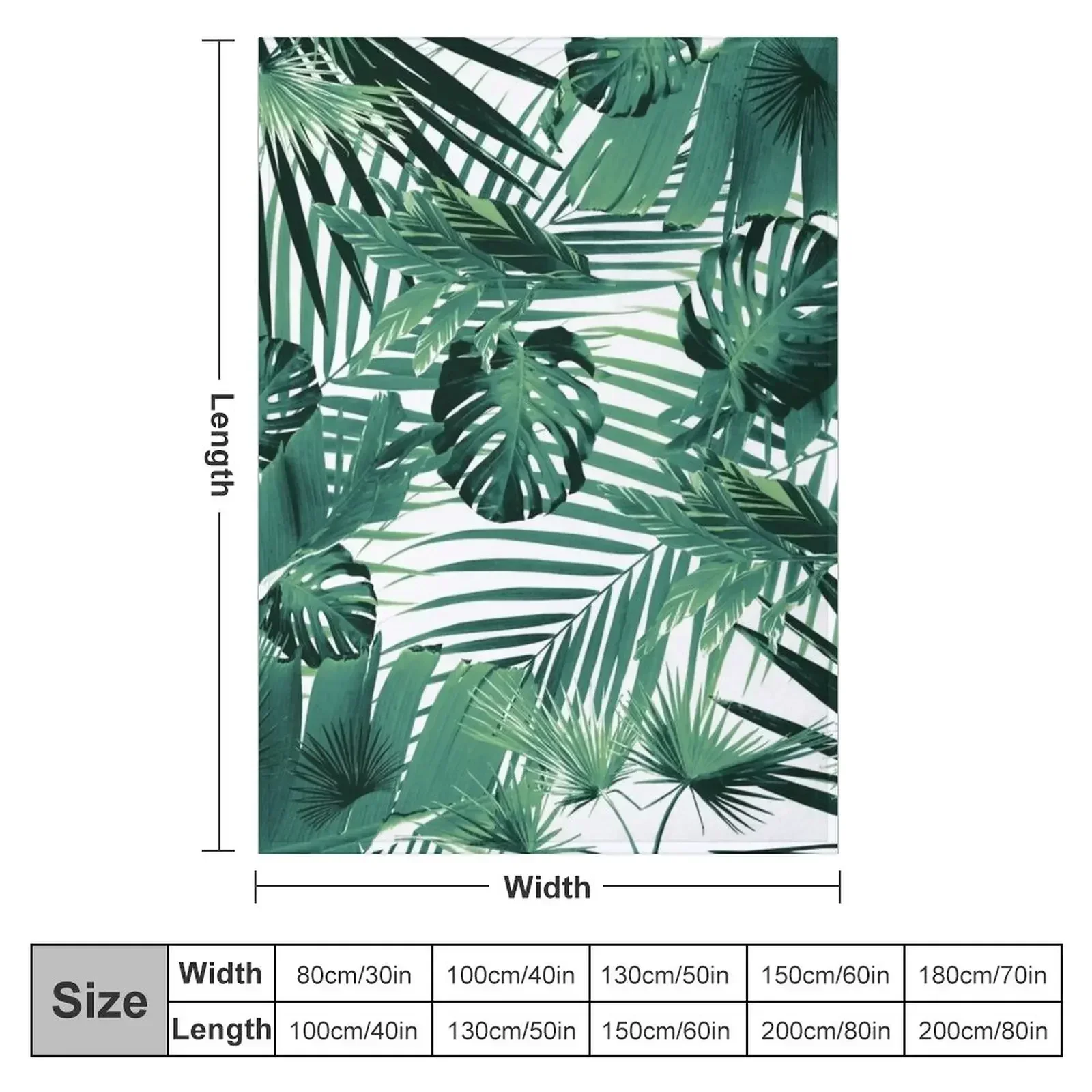 Листья тропических джунглей Сиеста # 5 тропический декор художественное одеяло