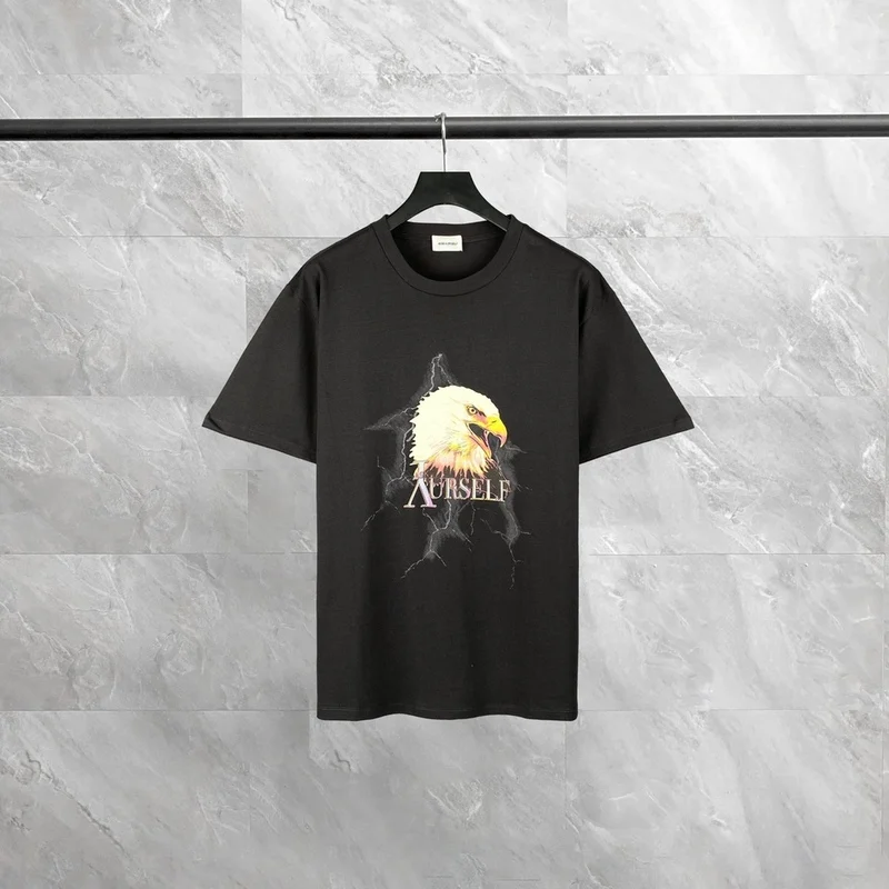 

2022ss Top Version Askyurself Owl Print T-shirt Men Women Couple 100% Cotton T Shirt Hip Hop High Street Oversize Casual ASK Tee