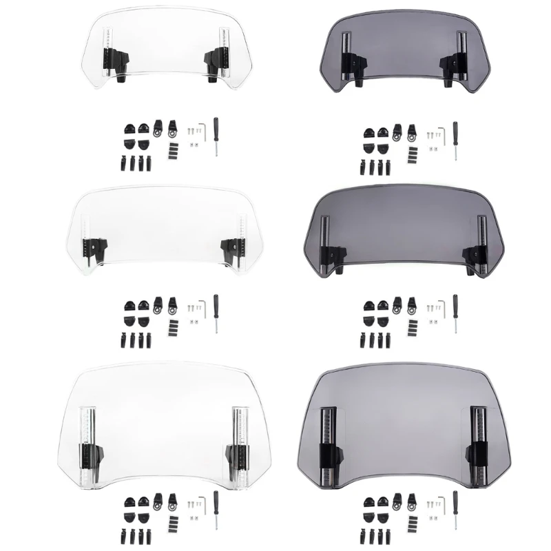 Регулируемый удлинитель дефлектора лобового стекла мотоцикла складной для