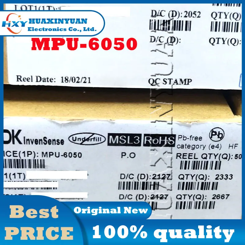 

1PCS/LOT MPU-6050 QFN24 M MP MPU MPU-60 MPU-605 Attitude sensor gyroscope New and Original Ic Chip In Stock IC