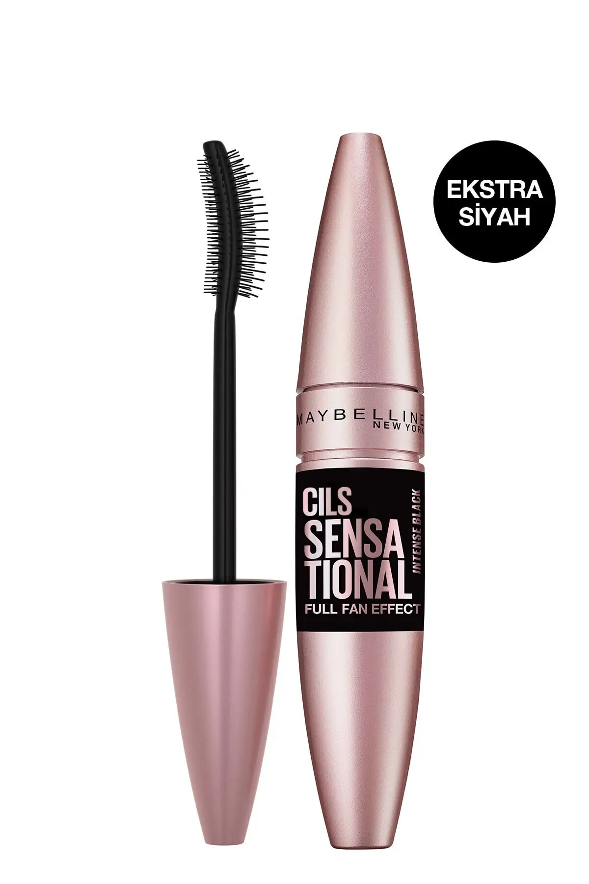 

Lash sensational yelpaze effective Intense black mascara-extra black separated single, full-bodied and volume eyelashes, eyelash extension