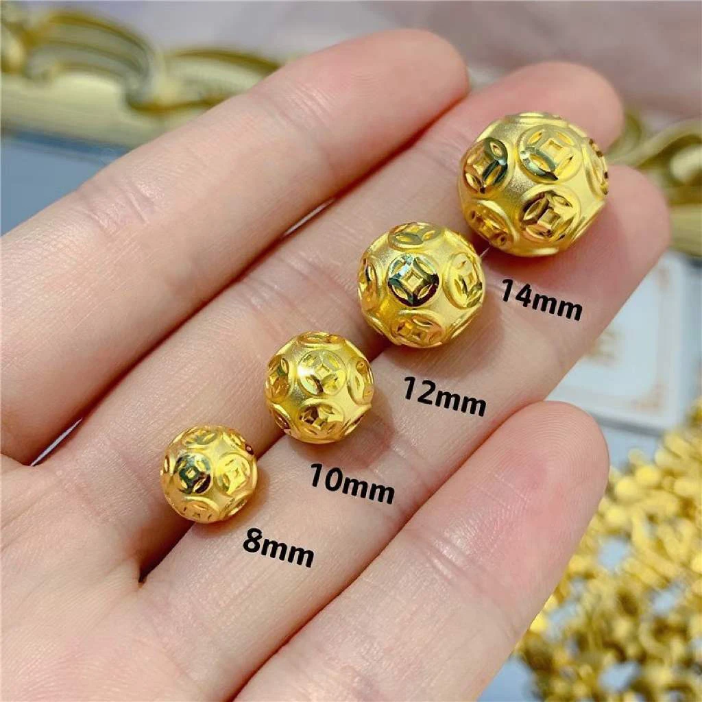 Подвеска из настоящего желтого золота 24 к для женщин объемный кулон в виде