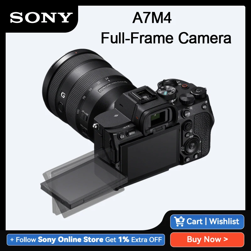 

Sony a7Ⅳ A7M4 Alpha A7 IV Full-Frame Mirrorless Camera Compact Camera Only Body Professional Photography A74 Digital Camera