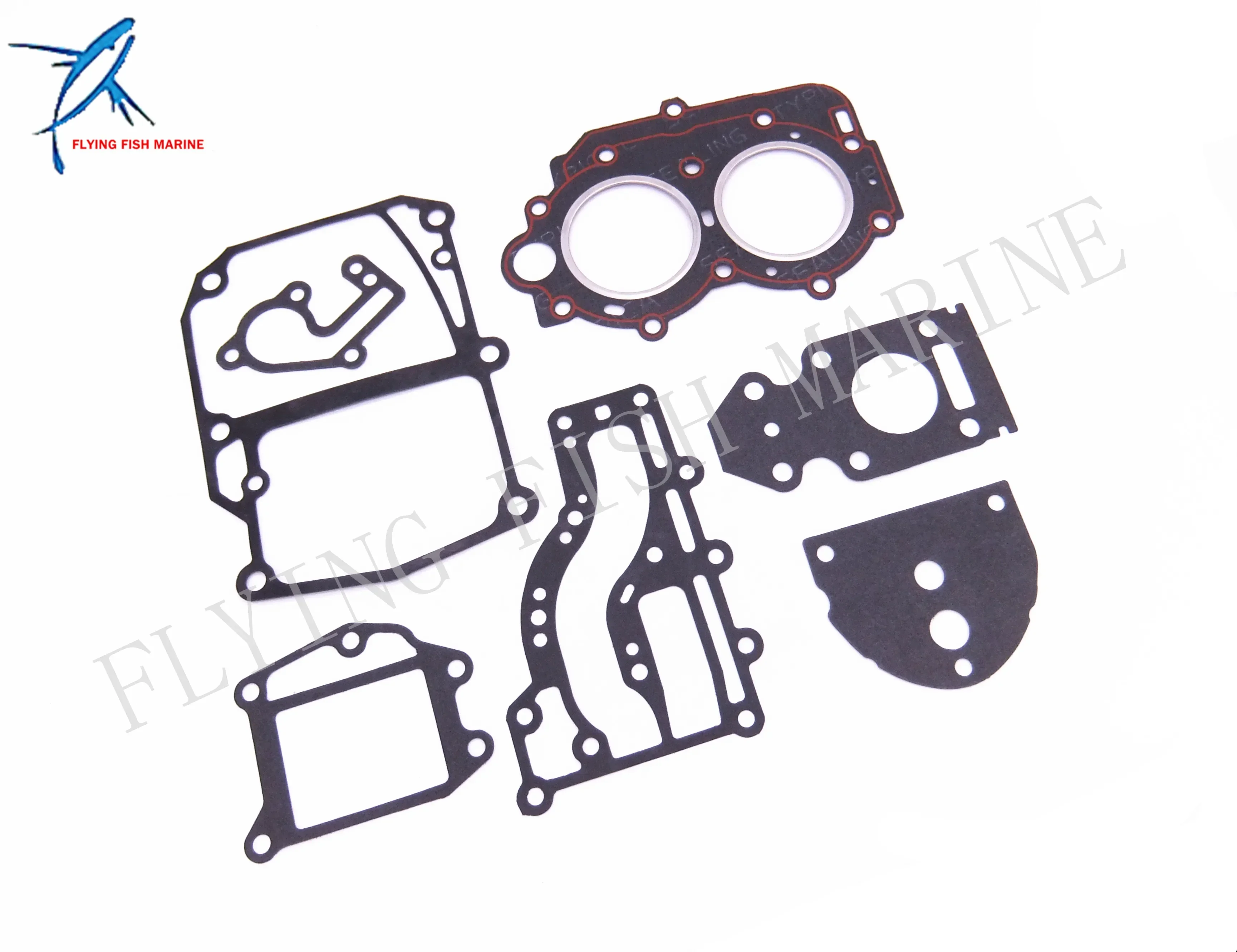 Фото Комплект уплотнений и прокладок для двигателя Yamaha T15 T9.9 9.9HP 15H (номера 63V-W0001-02/00/01, 63V-W0001-21/22/23, 18-99175) №3