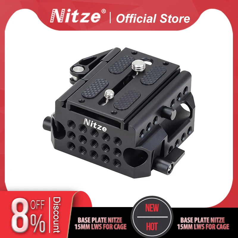 

NITZE 15MM LWS BASEPLATE FOR E2 / E2-FS / KOMODO / BGH1 CAGE Compatible with TP-E2-III/TP-E2-FS-II/TP-KOMODO/TP-BGH1 Cage--PB13