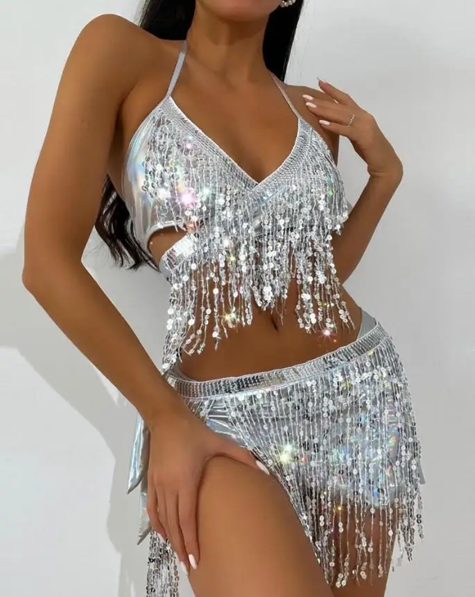 

3 шт., накидки пуш-ап с блестками и кисточками