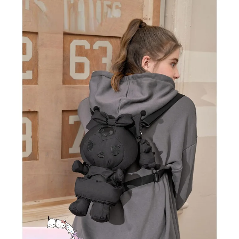 

Sanrio Kuromi Dark Collection Authentic Kuromi Doll Doll Backpack Kuromi Small Backpack Surrounding Children Gifts