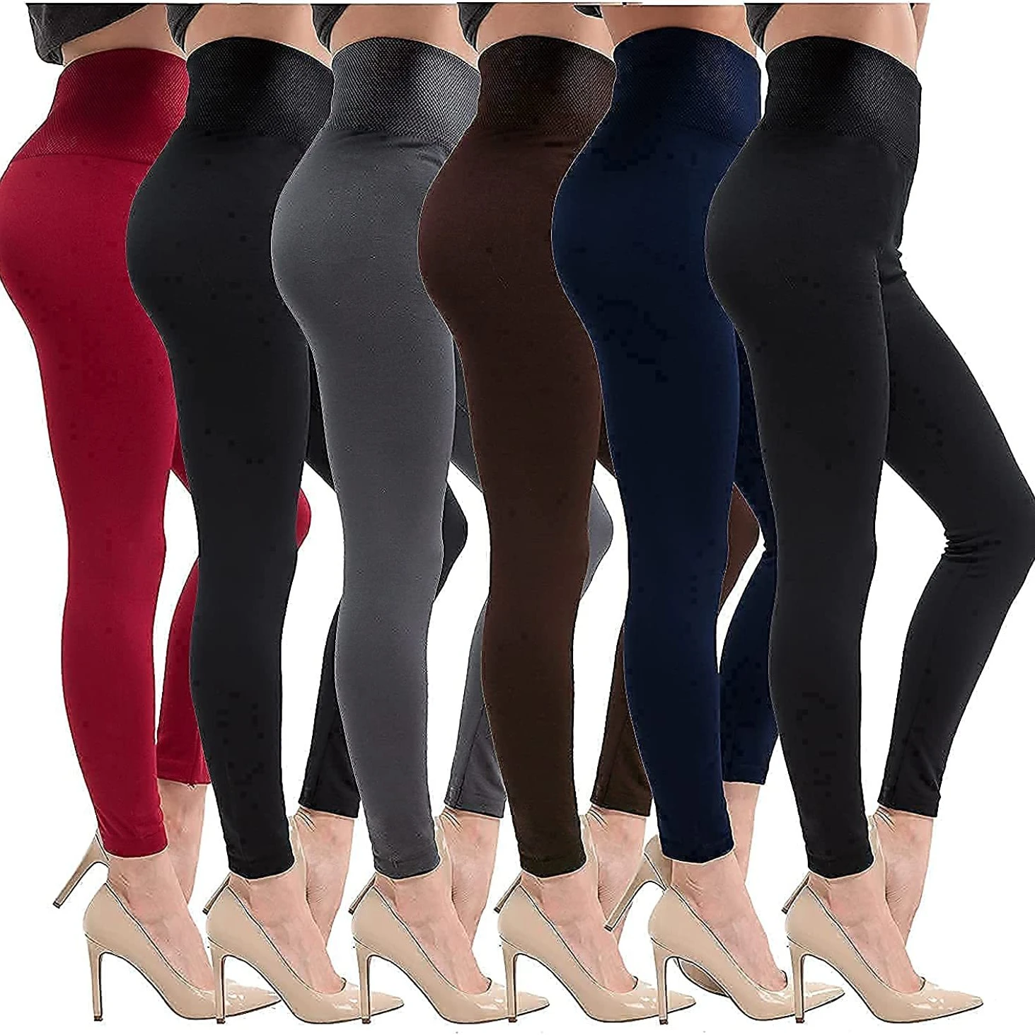 High Waist Hip Lift Yoga Long Leggings Slim Fit Seamless Solid Color Gym Pants Running Casual Leggings Sport Women Fitness