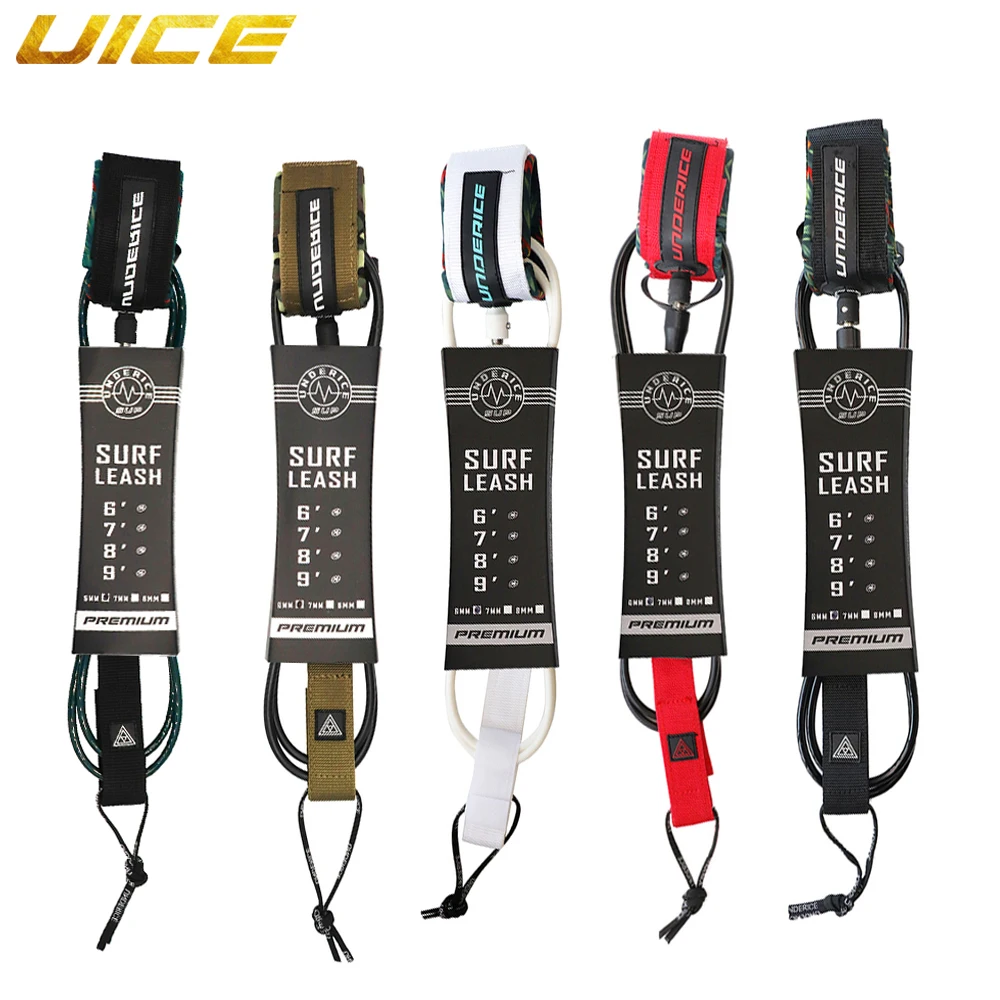 

Surf Leg Rope 6-10ft Surfboard Leash 6/7mm TPU Stainless Swivels Inflatable Paddle Board For Longboard SUP Foot Rope Surf Leash