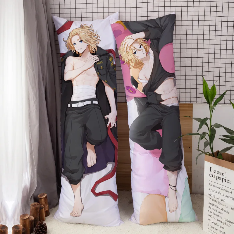 

Anime Tokyo Revengers Manjiro Sano Mikey Cosplay Dakimakura Hugging Body Pillow Case Cover Otaku Throw Home Bedding Pillowcase