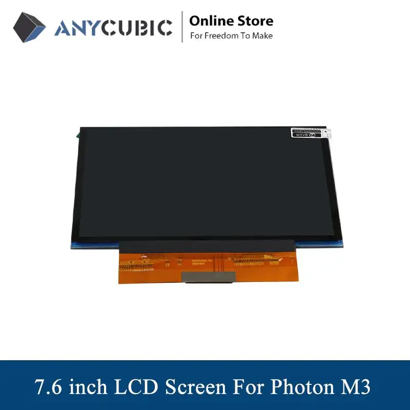 

Монохромный ЖК-дисплей Anycubic 7,6 дюйма 4K, экран для 3D принтера Photon M3, детали для 3D принтера из смолы