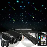 32W RGBW Car Roof Star  Music Control shooting star ceiling light meteor Dual Color 2port Fiber Optic LED for Starry Sky Ceiling