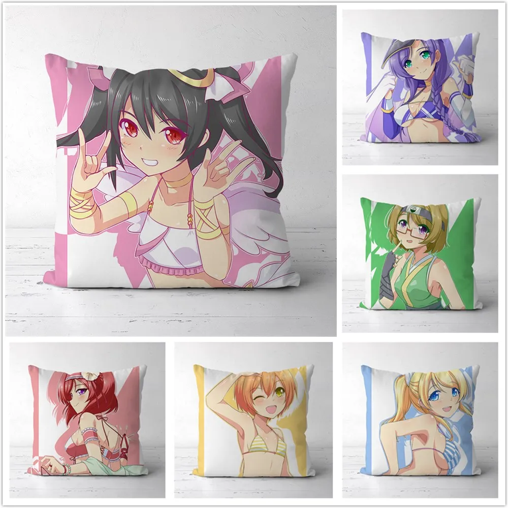 

LoveLive! Two Sides Decor Pillow Cushion Case Cover