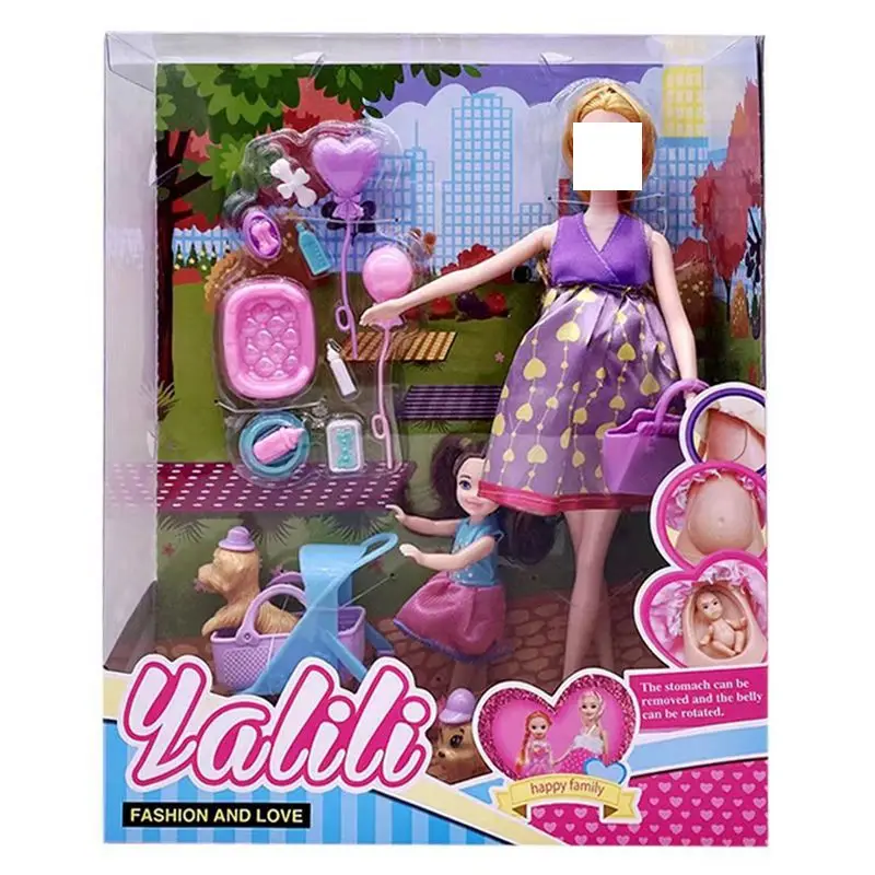 

Kawaii Fashion Doll Clothes Pet Dogs Miniature Dollhouse Accessories 30cm For Barbie Pregnant Dolls DIY Girls Boys Children Game