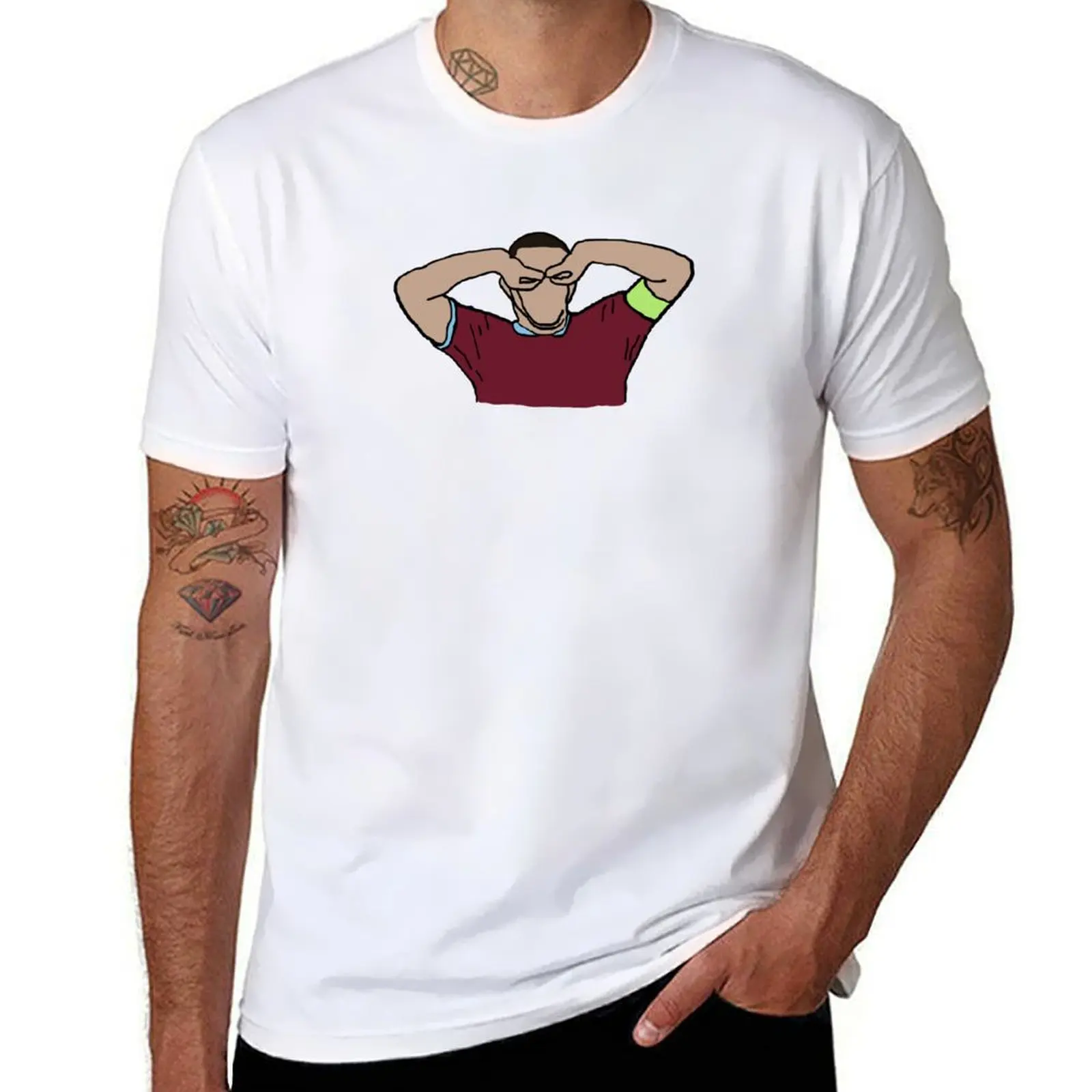 Фото John McGinn Celebration - Aston Villa Fan Designs Футболка хлопковая футболка 100% футболка мужская хлопок №1