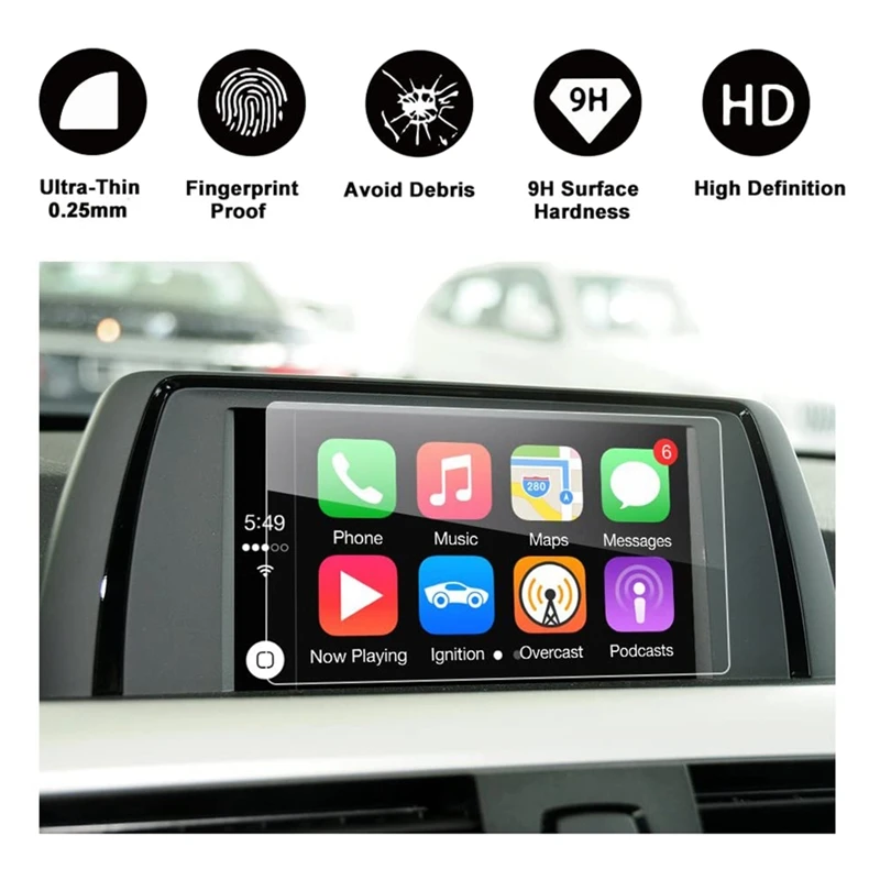 AU04 -For -BMW 2014-2018 2/3/4 Series F22 F30 F31 F34 F32 F33 F36 6.5-Inch GPS Navigation Touch-Screen Protector Glass Film
