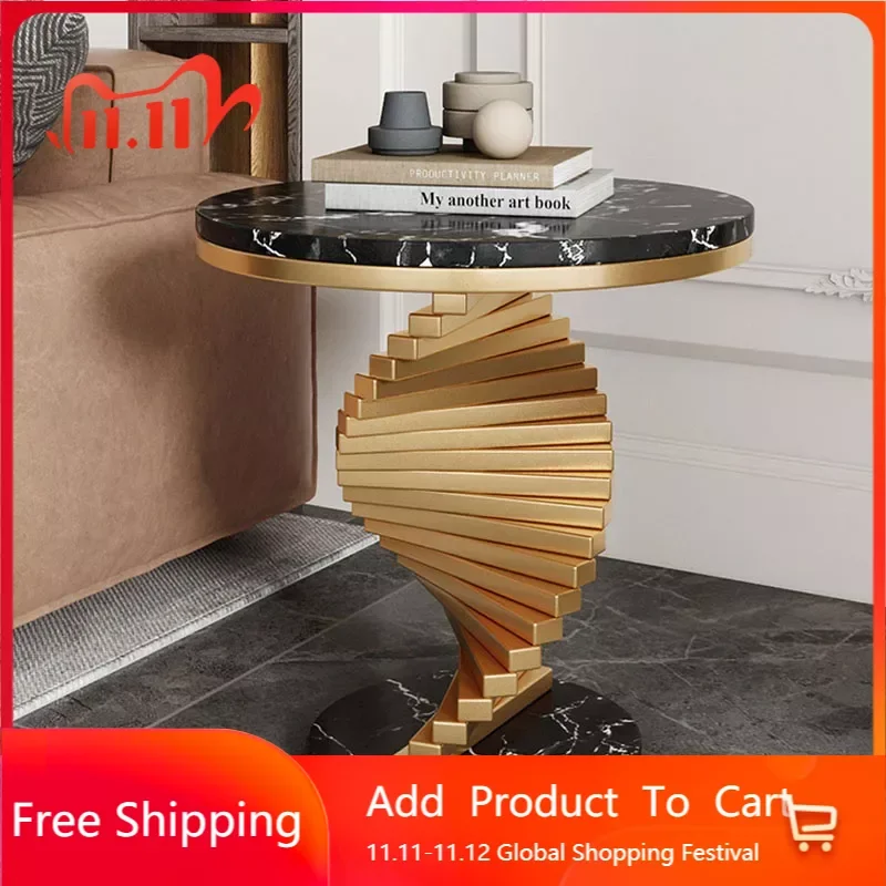 

Living Room Metal Coffee Tables Dining Nordic Tea Table Center Round Corner Aesthetic Mesa Auxiliar Salon Garden Furniture Sets