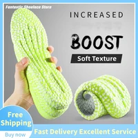 height increassing insole breathable memory foam popped rice particle foam shoes pads inserts protect heel template formen women